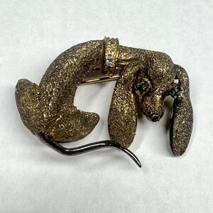 Les Bernard Brooches for Women on Sale up to 90% Off: Poshmark VTG Les Bernard Signed Sterling Silver Rhinestone Blue Stone Centipede Brooch main image 0